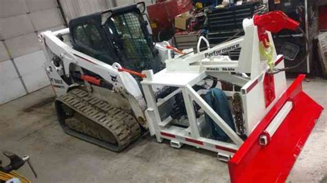 skid steer winch attachment for sale|skid loader winch attachment.